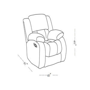 Stonic - Glider Recliner Modern Design