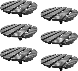 6-Pack 12" Round Plant Stand with 360° Lockable Caster Wheels