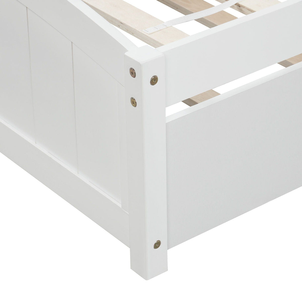Platform Bed & Headboard, Footboard And Wood Slat Support