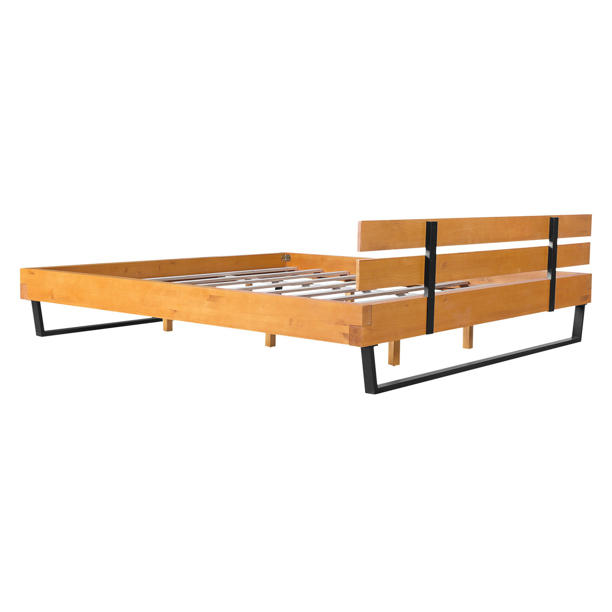 Pine Wood Bed Frame - King Size