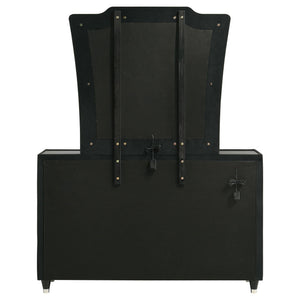 Lorient 8-drawer LED Dresser with Mirror Black