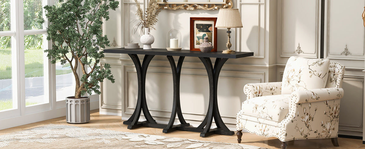 U-Style 59.8'' Wooden Console Table