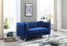 Glam Styled Micro Suede Loveseat