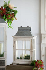 Wooden Candle Lantern Decorative, Hurricane Lantern Holder