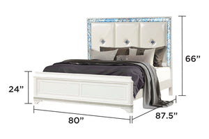 Laguna Modern Style 4 Pc King Upholstered Bedroom Set
