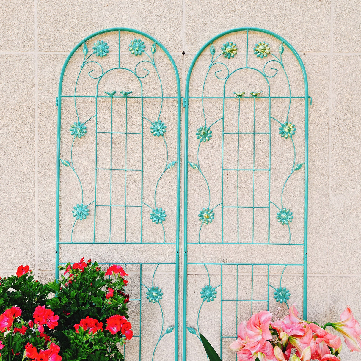 2 Pack Metal Garden Trellis 71" x 19.7"