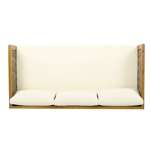 Claremont 3 Seater Daybed Teak Acacia Wood Water Resistant Cushions