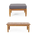 Urbanek Acacia Wood Outdoor Conversation Set - Teak