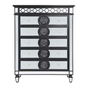 Varian II - Chest - Mirrored, Black & Sliver