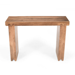 TREXM Console Table in Honey Finish