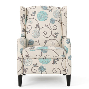Westeros Wing Back Fabric Upholstered Recliner