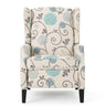Westeros Wing Back Fabric Upholstered Recliner