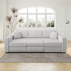 106.3" U-Shaped 6-Person Sofa with Ottoman