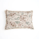 Linen Printed Lumber with Fringes (Brown & Green)-16'X24'