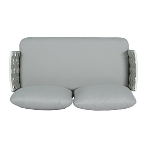 Mariano Steel 4-Pieces Conversation Set, Off White & Grey