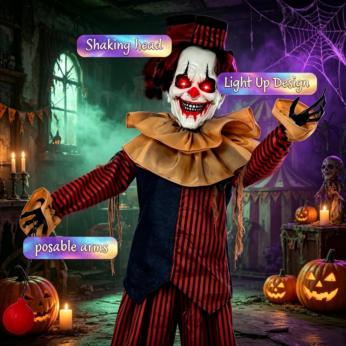 Creepy Circus Clown Decoration