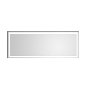 96 x 36 Inch LED Bathroom Mirror with Aluminum Frame
