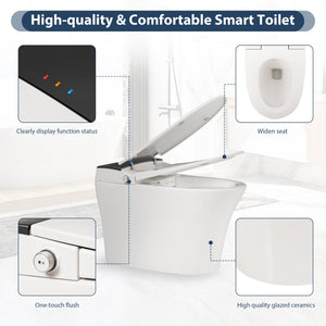 Heated Seat Smart Toilet, One Piece Design