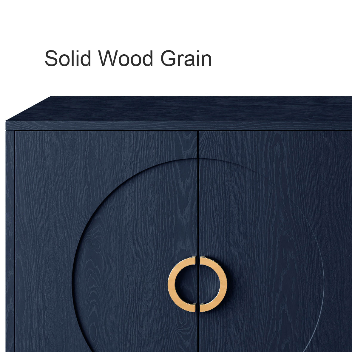 Modern Lacquered 4 Door Wooden Cabinet