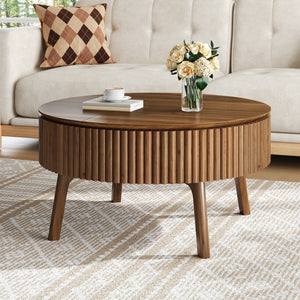 Modern Round Lift-Top Coffee Table
