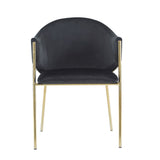 Modern Upholstered Dining Chair with Frame and Plush Comfort