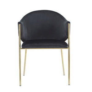 Modern Upholstered Dining Chair with Frame and Plush Comfort