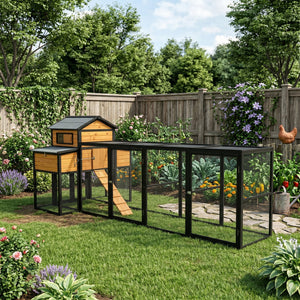 150" Extra Large Wooden Chicken Coop