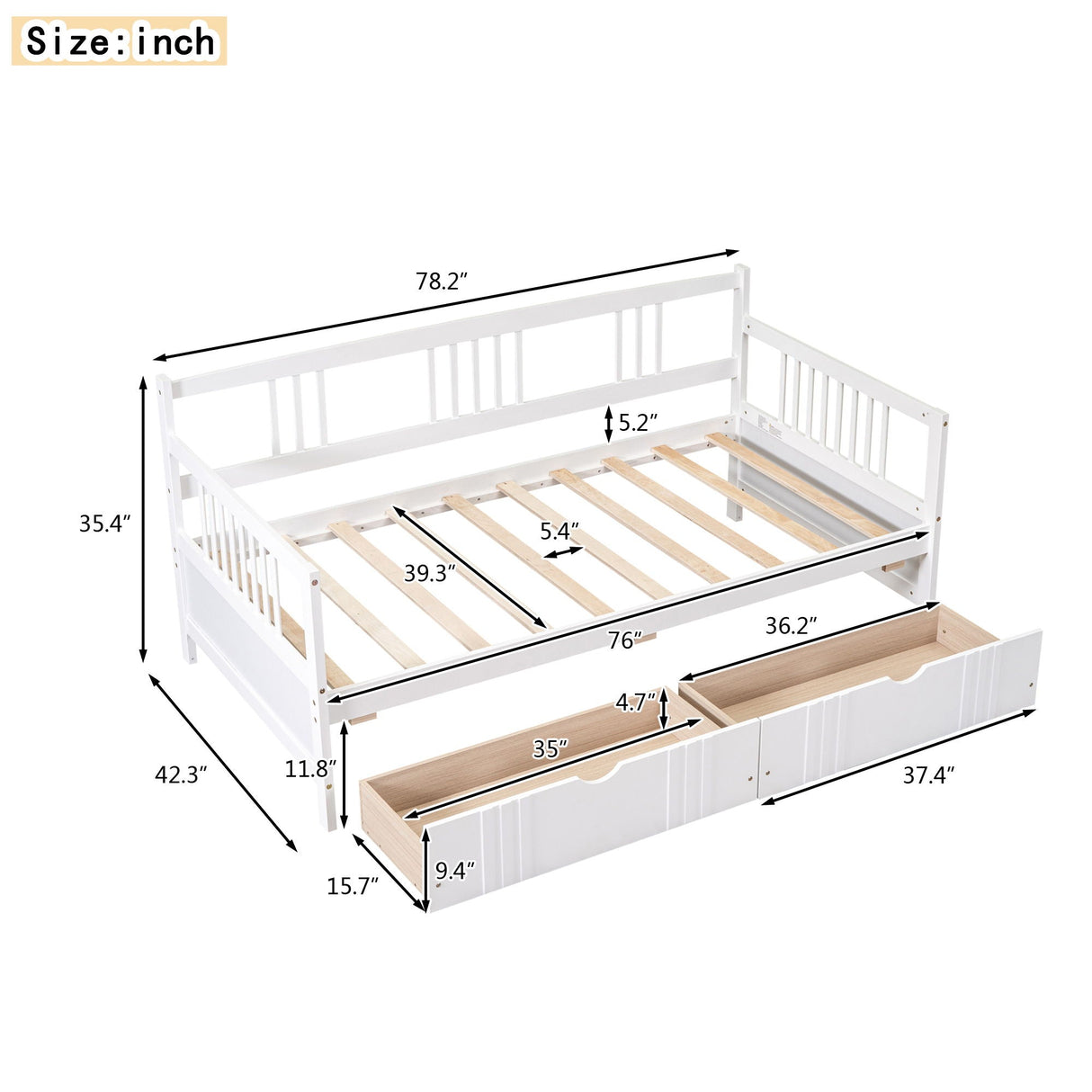 Multifunctional Modern Daybed