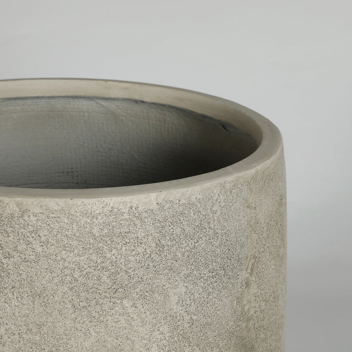 Round Concrete Planter Set of 2 - Antique Grey