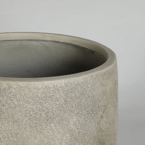 Round Concrete Planter Set of 2 - Antique Grey