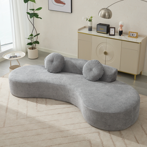 105.5'' Curved Sofa - Modern Minimalist Design