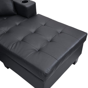 Modern Sectional Sofa Set with L Shape Chaise Lounge