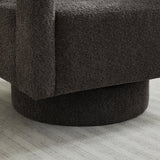 Stonewell Square Swivel Accent Chair with Open Back