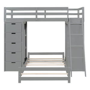 Bunk Bed With LED Light And USB Ports