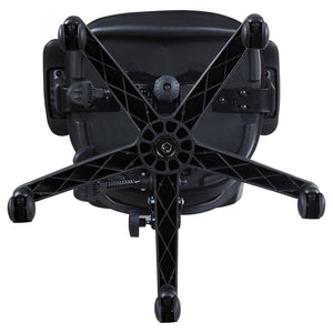 Swivel Office Chair Armrests Ergonomic Design, Adjustable Height And Tilt - Black