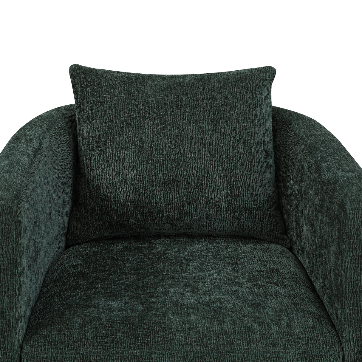 Sutton Light Grey Performance Fabric Swivel Barrel Chair