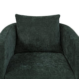 Sutton Light Grey Performance Fabric Swivel Barrel Chair