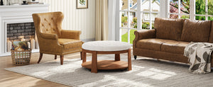 Modern Large Round Ottoman Coffee Table