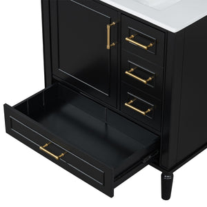 Traditional Bathroom Vanity Set With Soft Close Doors
