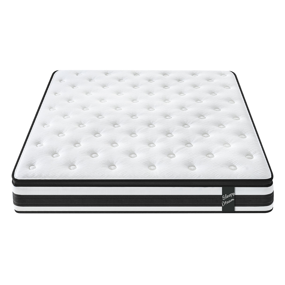 12 Inch KING Size Hybrid Mattress 7-zoned Individual Pocket Spring Breathable Memory Foam Mattress for Familiy Bedroom CertiPUR-US