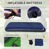 Outsunny 2-person camping cot tent with air mattress