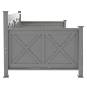 Modern Daybed With 2 Large Drawers, X Shaped Frame