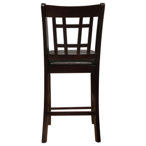 Lattice Back Counter Height Stools (Set of 2)