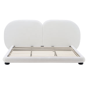 Extra Thick Upholstered Platform Bed Frame