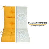 2-Piece High Back Patio Chair Cushion Set, Yellow