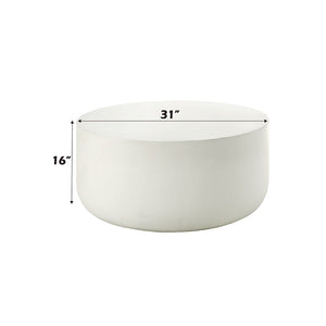 Dustan - Coffee Table - Natural White