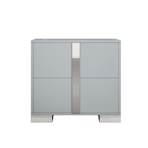 3-Pieces Sets, Elegant 6 Drawers Dresser and Two Nightstands