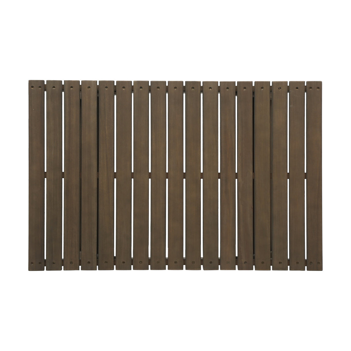 Outdoor Acacia Wood Coffee Table with Open Slat Design, Grey