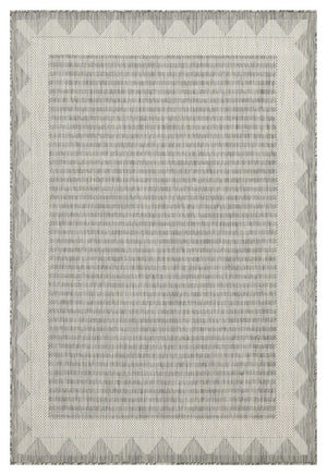 Sunshine - 5'3" X 7'3" Indoor & Outdoor Area Rug - Silver - Polypropylene