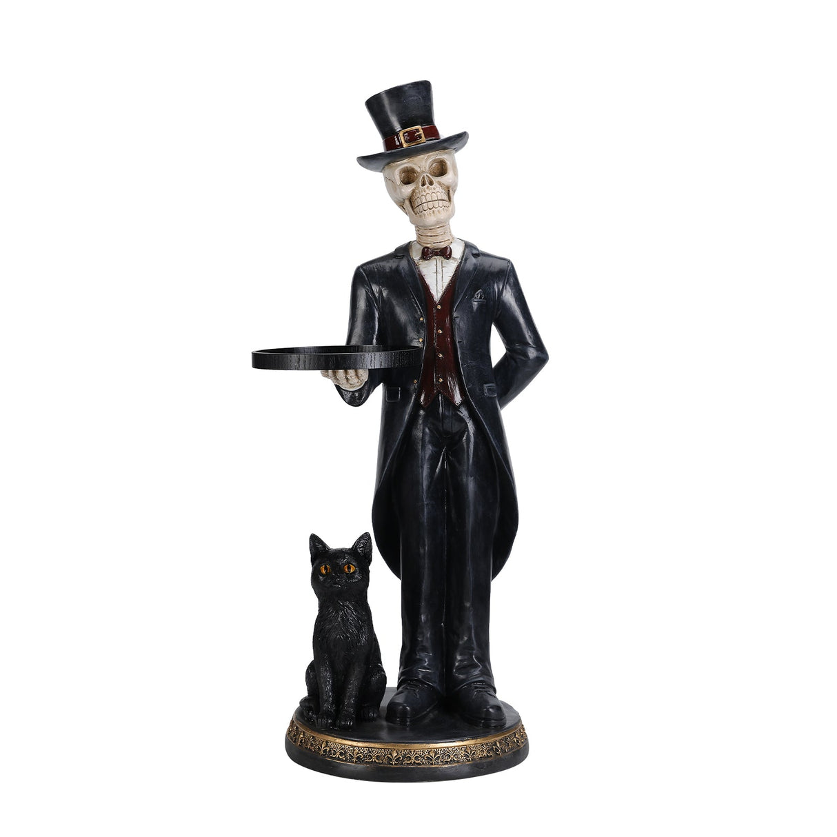 Halloween Skeleton Butler Floor Statue